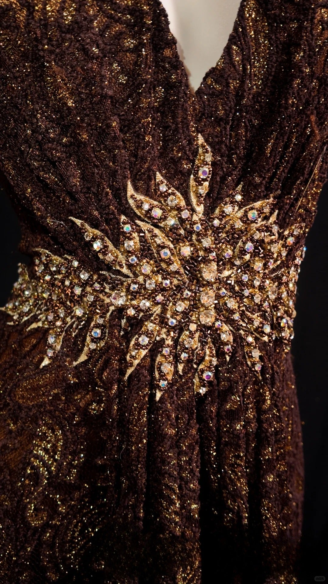 Brown Prom Dress Inspo Mermaid Halter Backless Lace Modest Long Formal Party Gown RB9851