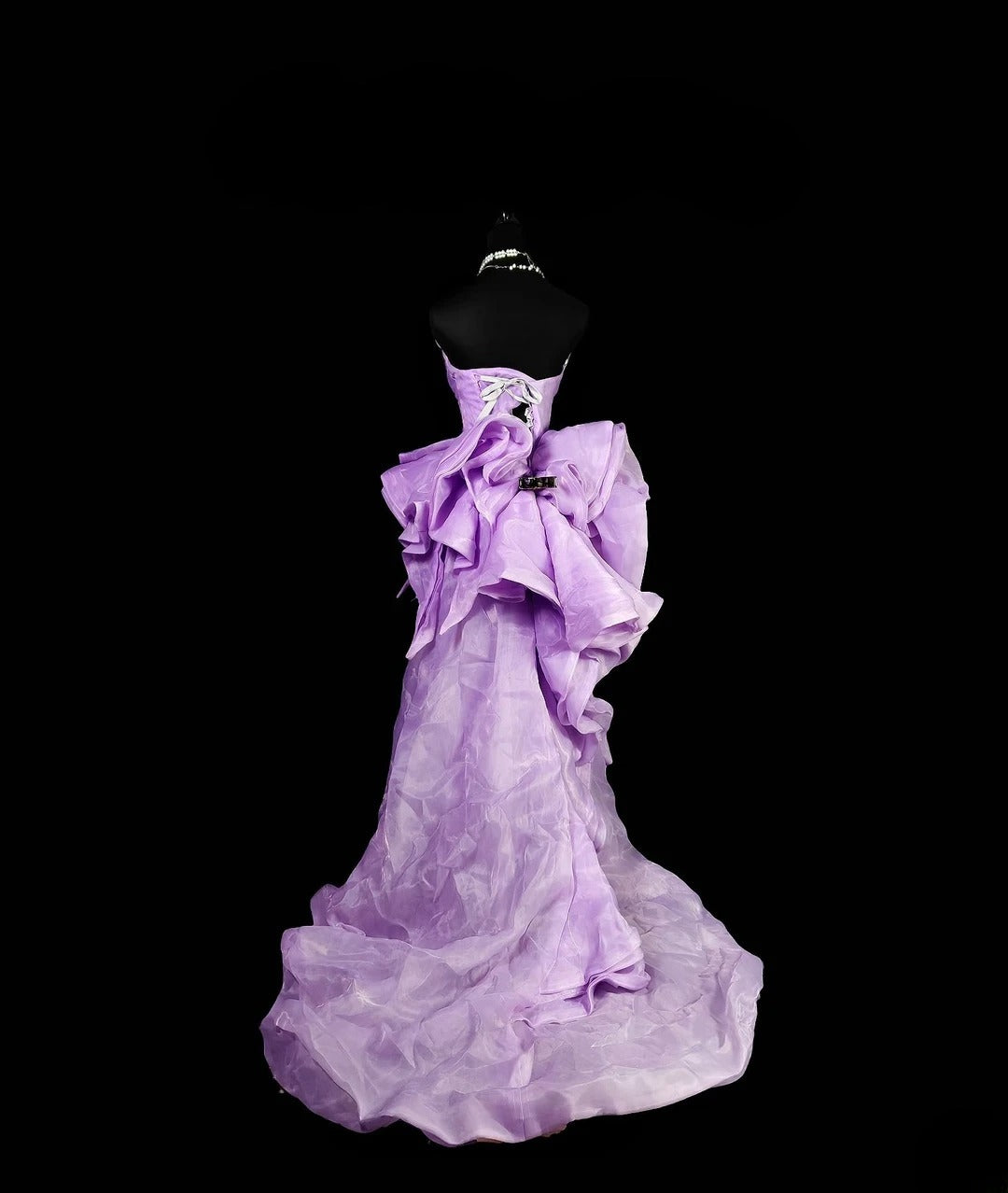Vintage Mermaid Sweetheart Lilac Long Prom Dress With Ruffled Formal Dress Party Dresses RB6943