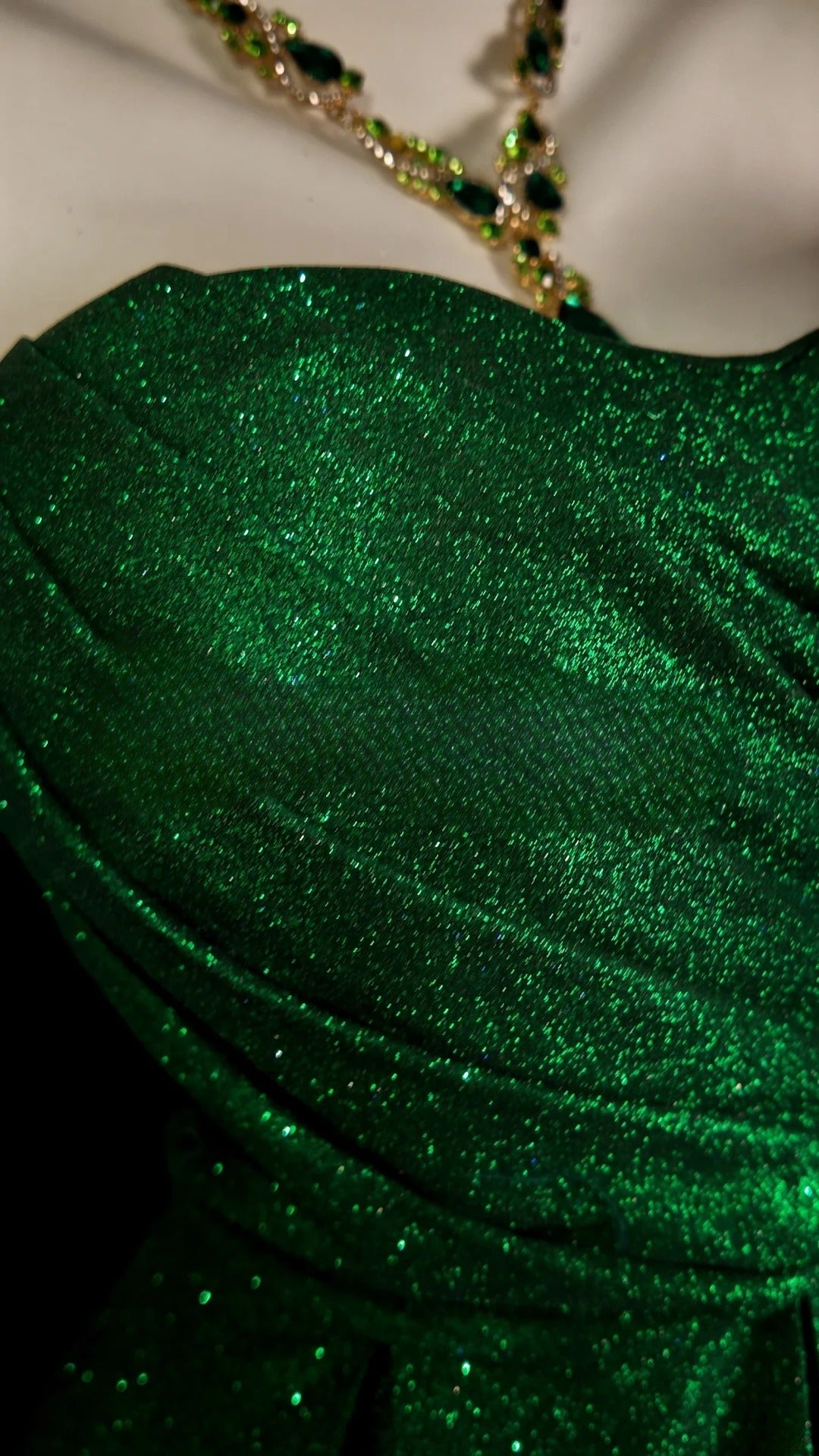 Green Prom Dress Inspo A line Sweetheart Sequined Modest With Beading Formal Party Gown RB9855