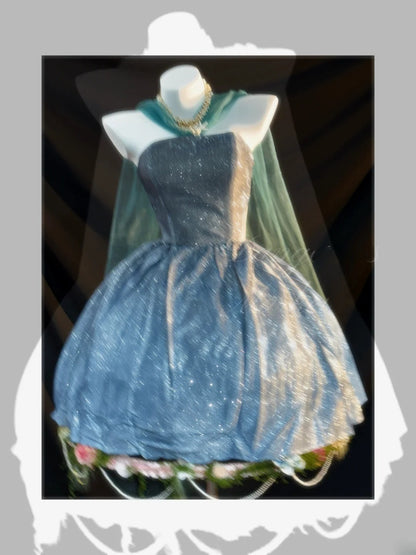 Jolies robes de bal bustier courtes bleues de graduation, mini-robes à paillettes Inspo, tenues de bal de fin d'année pour seniors RB3456