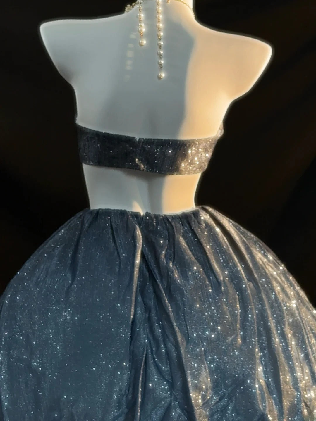 Jolies robes de bal bustier courtes bleues de graduation, mini-robes à paillettes Inspo, tenues de bal de fin d'année pour seniors RB3456