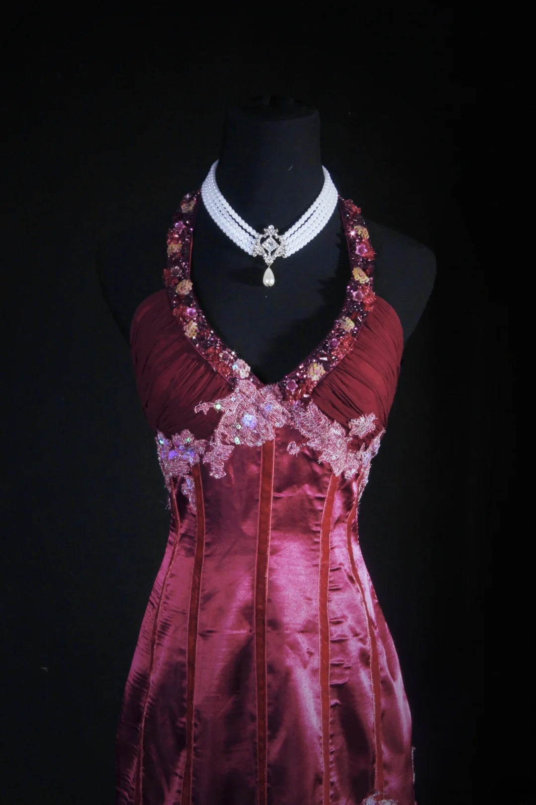 Vintage Meerjungfrauen-Neckholder-Partyoutfits mit Spitze, Kleid zum 18. Geburtstag, Homecoming-Kleid, Cocktailkleid AS057
