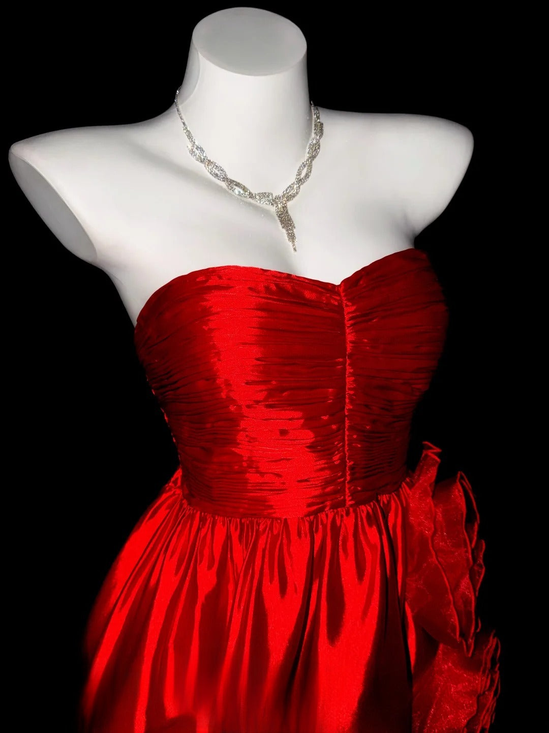 Vintage Hoco Dress Ball Gown Red Sweetheart Tulle Short Homecoming Party Dresses RB9861