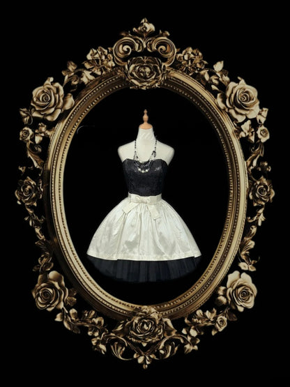 Élégante Robe de Bal bustier noire à paillettes Robe de soirée Courte Mini Robes de 18ème Anniversaire Tenues Hoco RB3465
