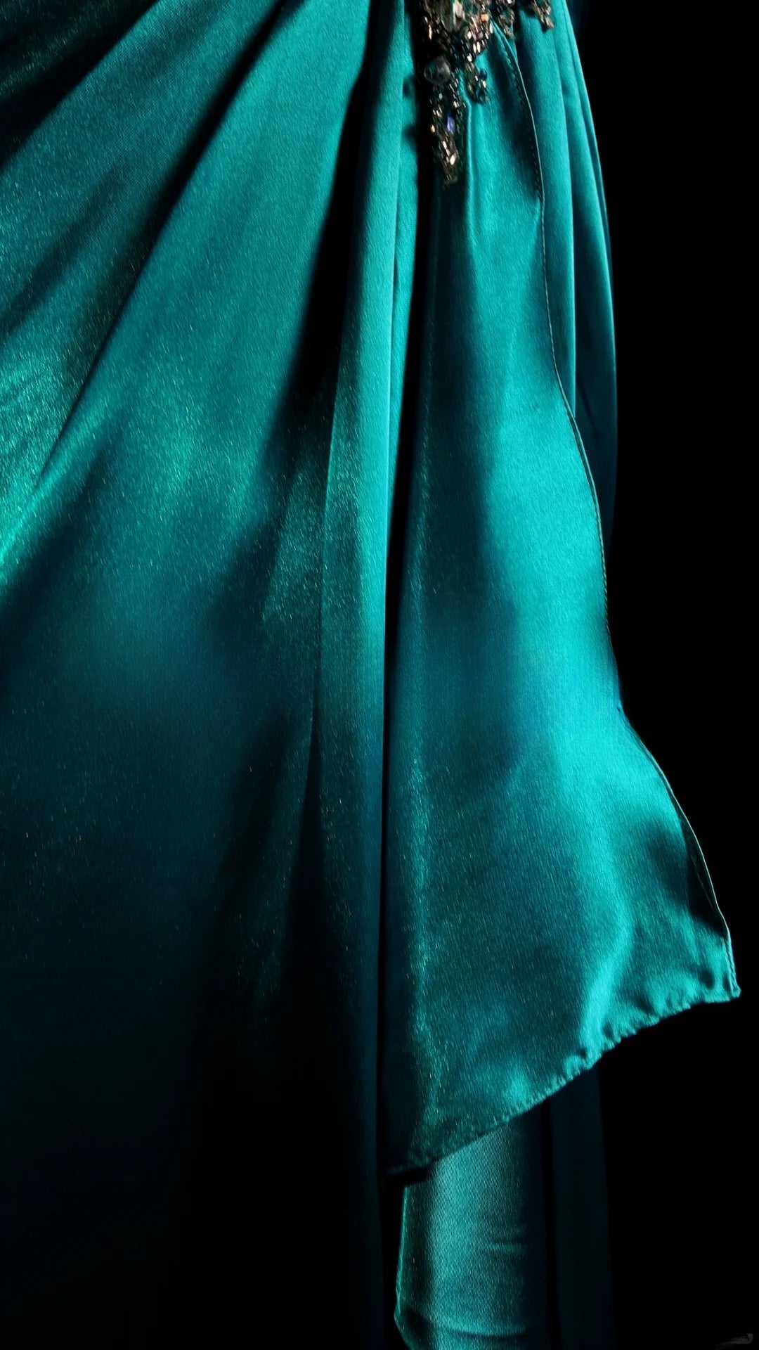 Blue Prom Dress Mermaid Halter With Ruched Beading Modest Floor Length Formal Party Gown RB9871