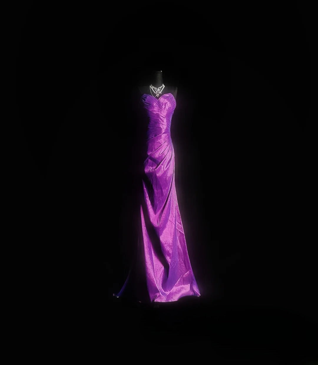 Simple Mermaid Sweetheart Grape Long Prom Dress With Ruffled Formal Dress Party Dresses RB7069