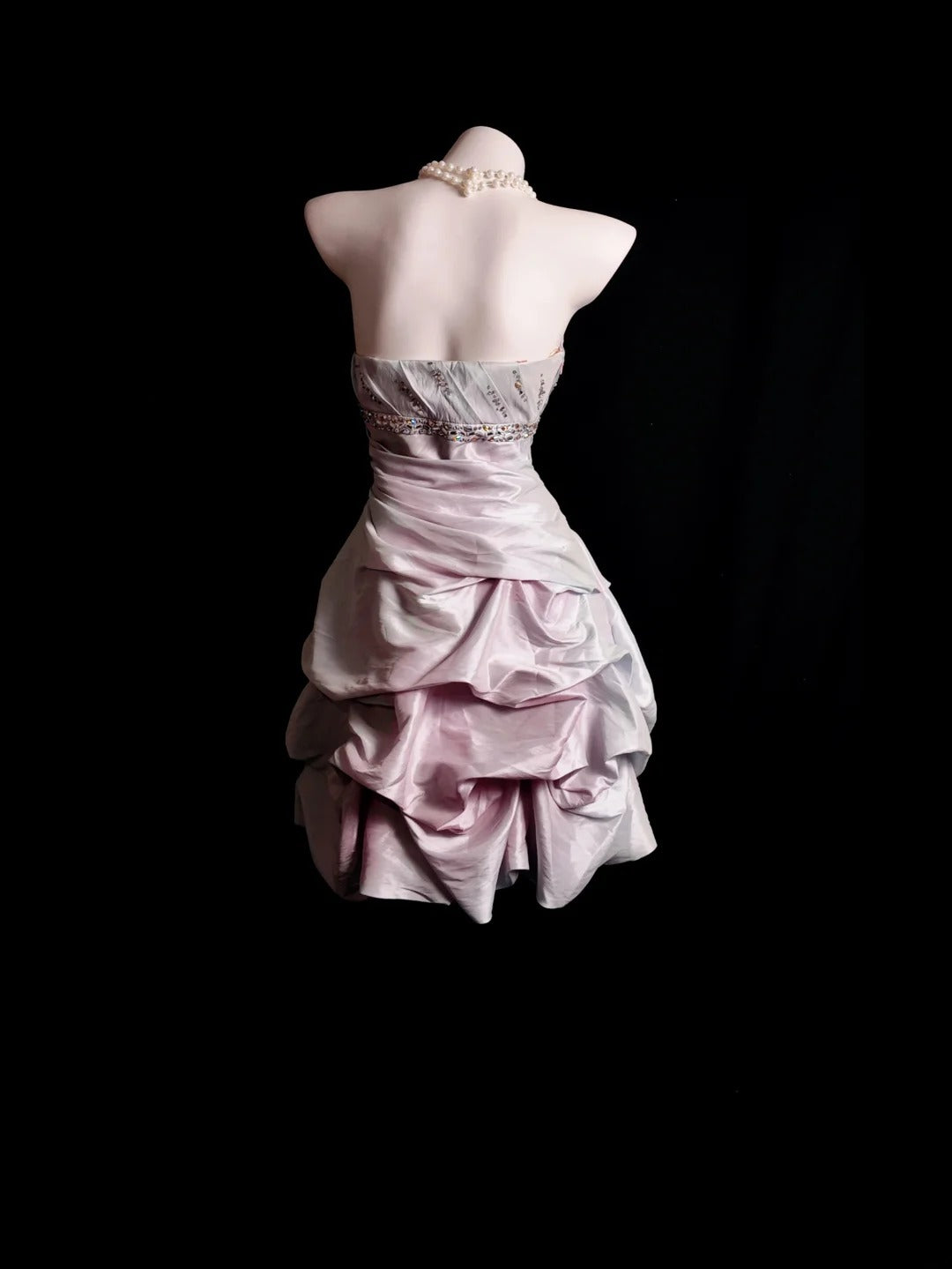 Cute Hoco Dress Sheath Strapless Taffeta Short Homecoming Party Dresses RB9876