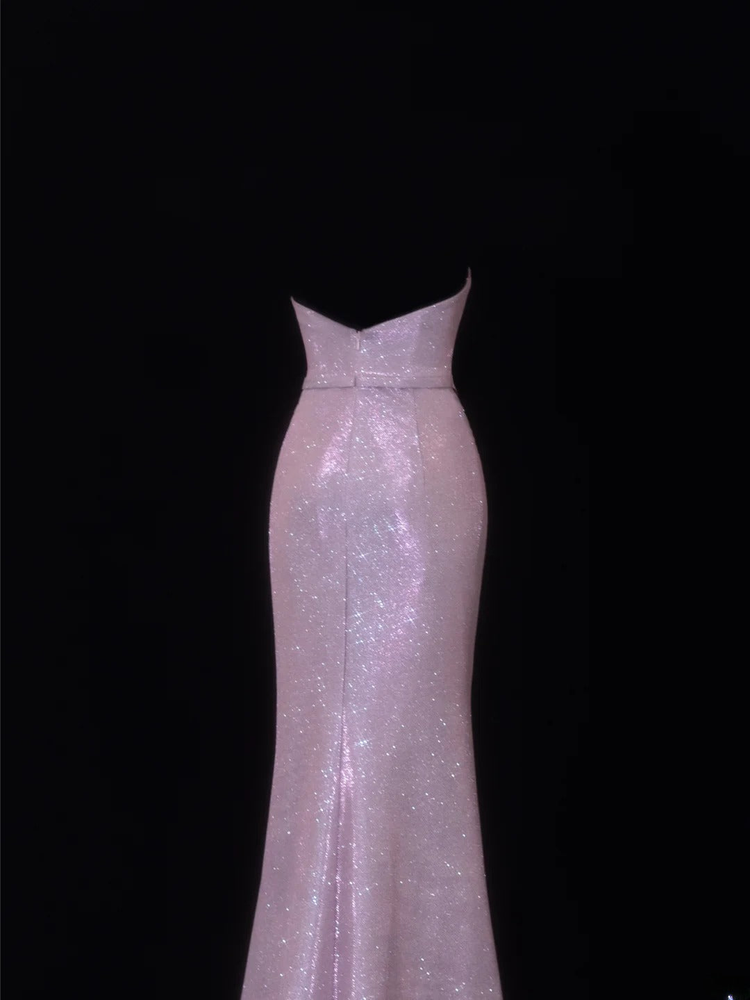 Robe de bal élégante et sobre, style sirène, décolleté cœur, sequins lilas, robe longue plissée de soirée SA074