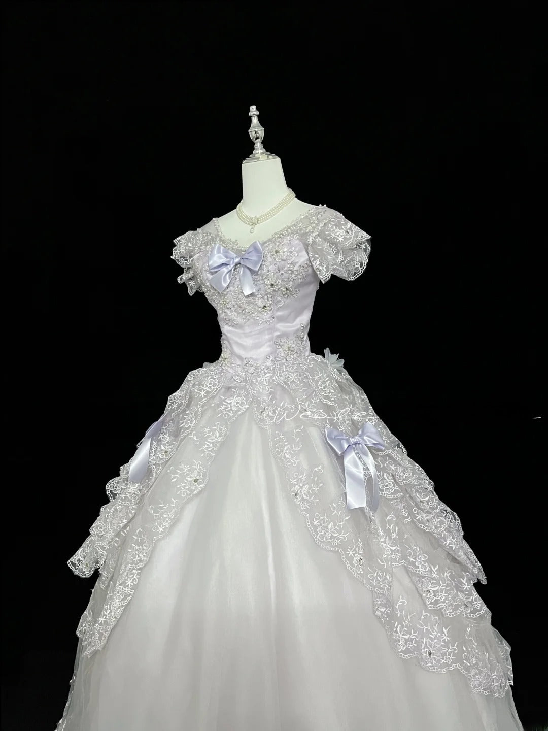 Cute Ball Gown Off The Shoulder Lilac Tulle With Bow Appliques Quince Dress Voluminous Ideas Sweet 16 Quinceanera Dresses Vestido de 15 RB7452