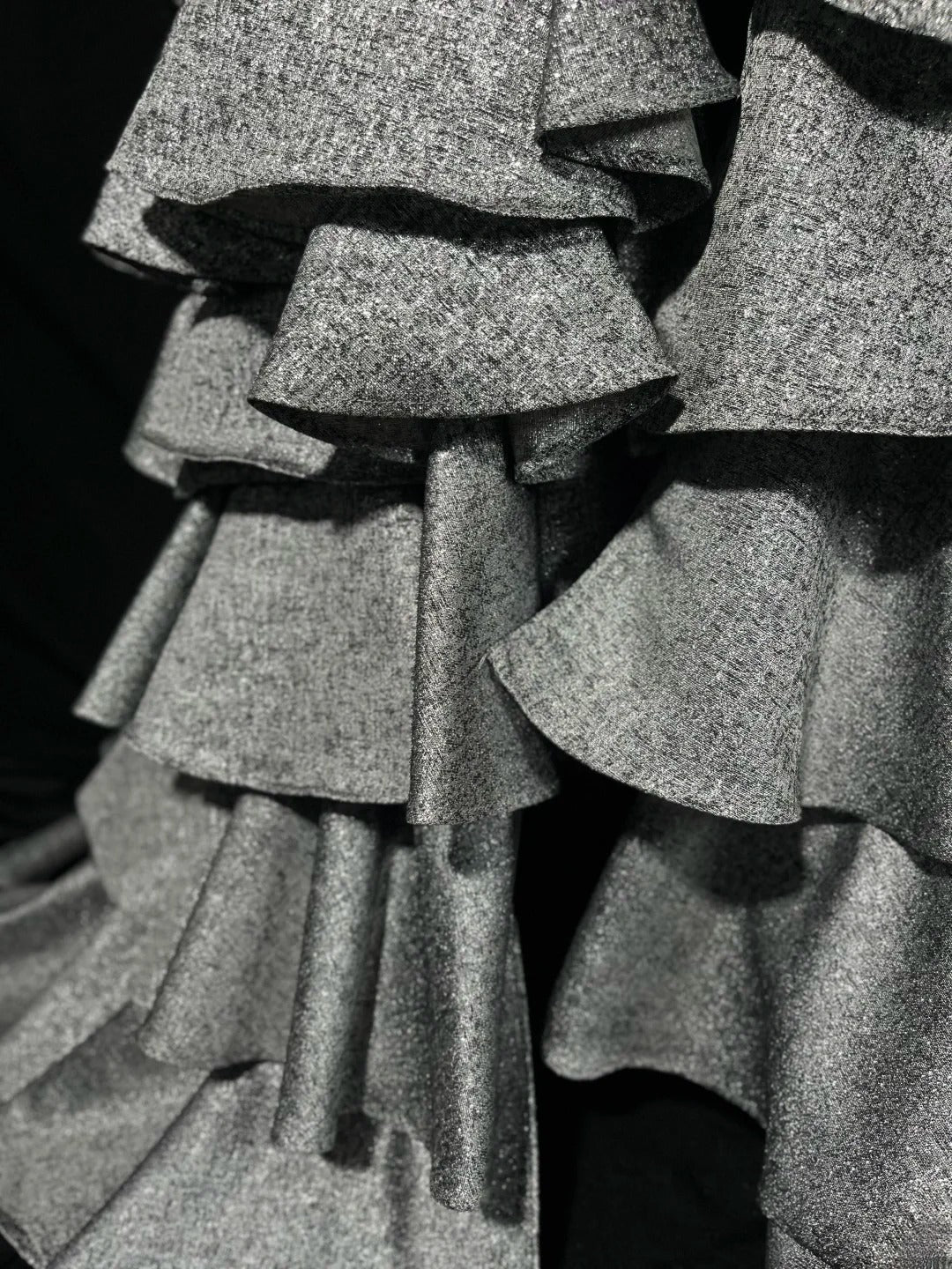 Vintage Prom Dresses Mermaid Sweetheart Grey With Ruffled Long Evening Dress Formal Outfits RB5888