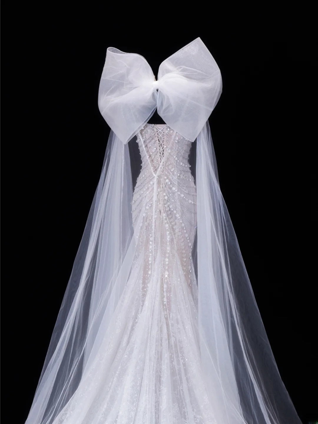 Robe de mariée intemporelle, style sirène romantique, bretelles spaghetti, en tulle orné de perles argentées, blanche, tailles petites et grandes, pour femme SA082