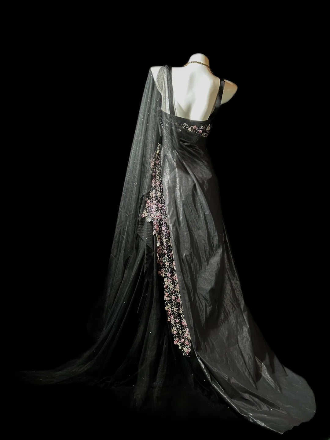 Vintage 70s Prom Dresses Mermaid Spaghetti Strap Grey Lace Long Evening Dress Formal Outfits RB5891