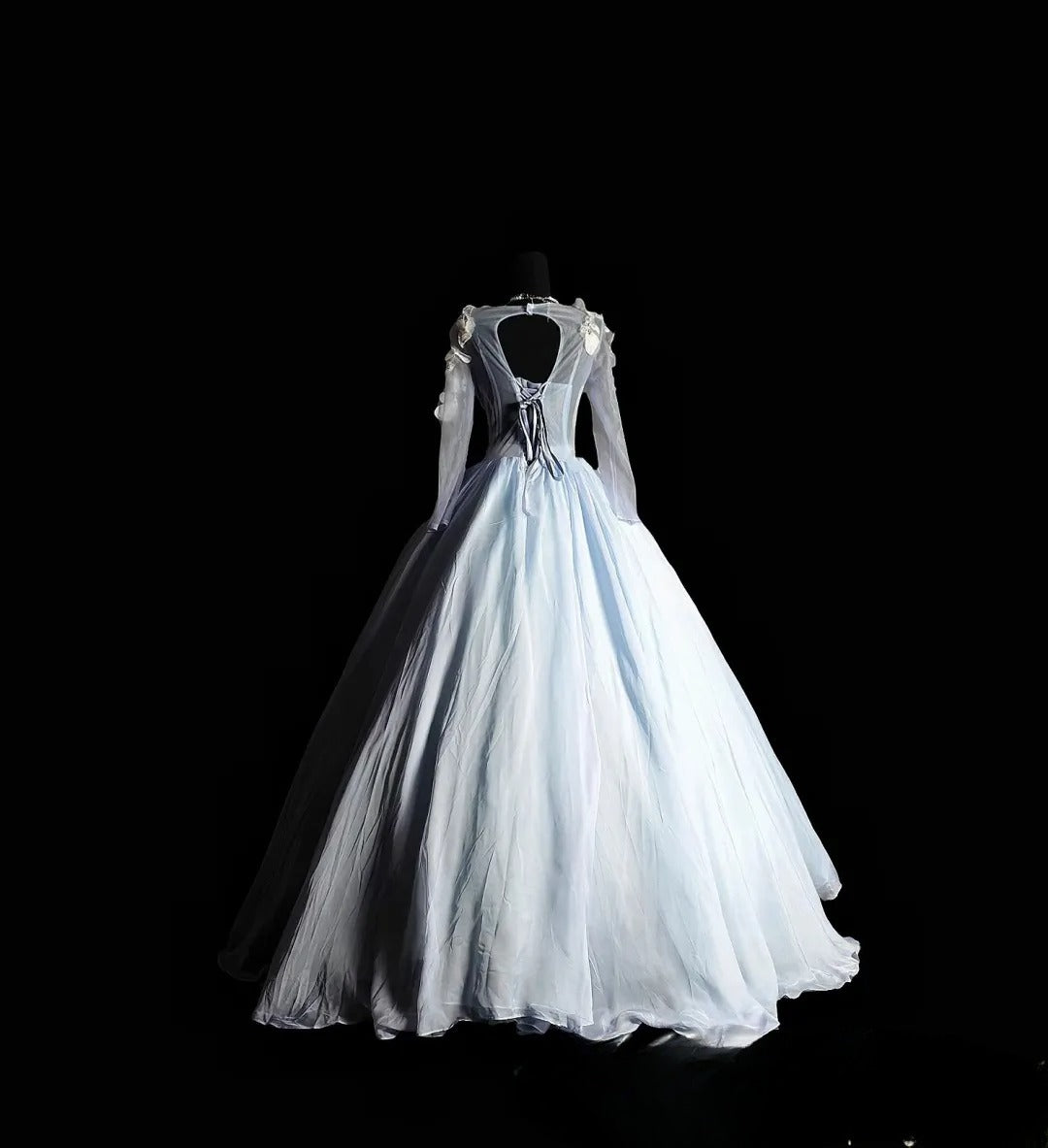 Princess Ball Gown Scoop Light Sky Blue Long Quinceañera Dress Moda 2000 15 Quinceanera Dresses Ideas Sweet 16 Outfit RB7075