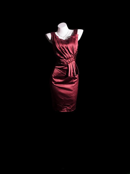 Sexy Hoco Dress Sheath Square Satin With Beaded Short Homecoming Party Dresses RB9888