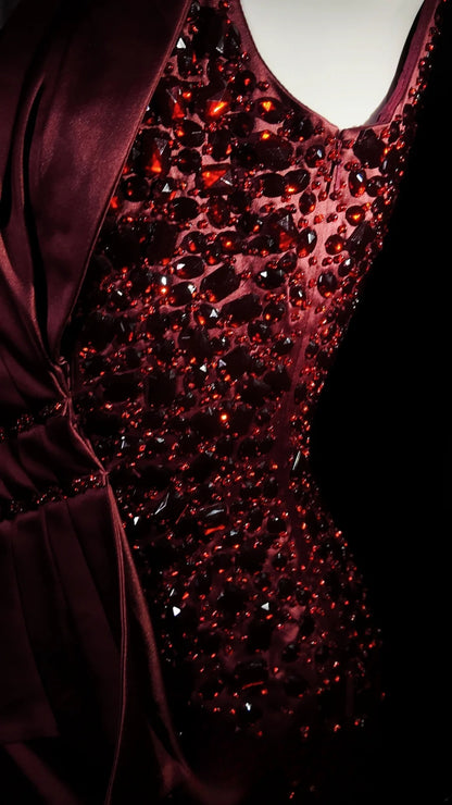 Sexy Hoco Dress Sheath Square Satin With Beaded Short Homecoming Party Dresses RB9888