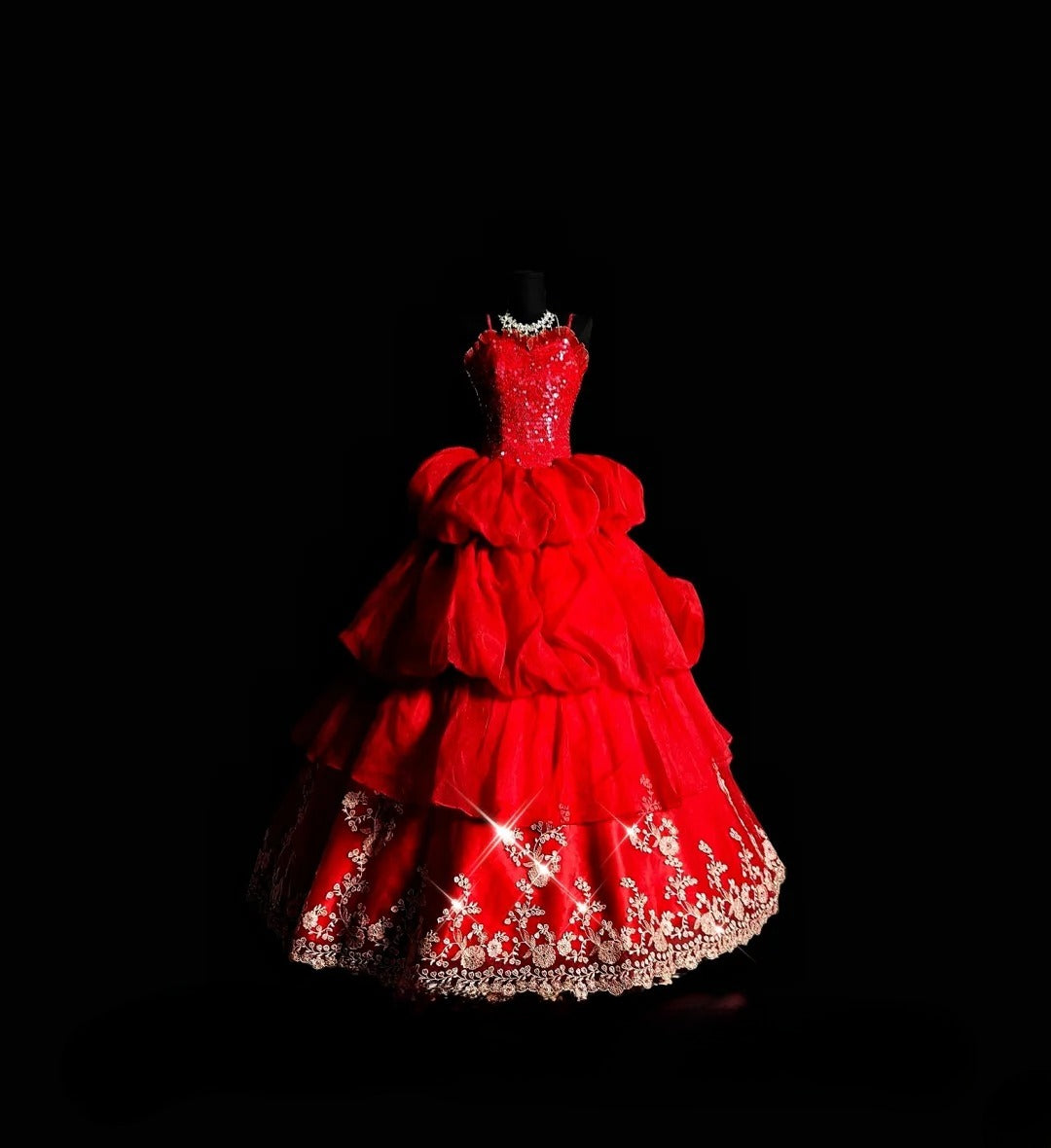 Princess Ball Gown Spaghetti Straps Red Long Quinceañera Dress Moda 2000 15 Quinceanera Dresses Ideas Sweet 16 Outfit RB7078