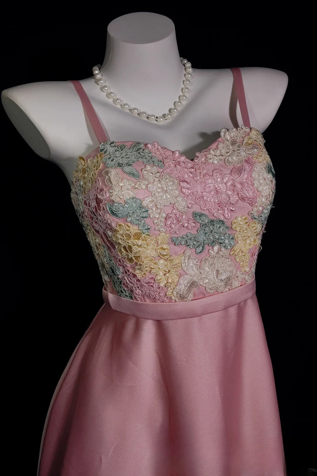 Vintage Hoco Dress A line Spaghetti Straps Pink Chiffon Short Homecoming Party Dress RB9890