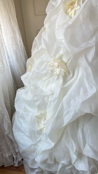 Traumhaftes trägerloses Ballkleid in Hellgelb mit Perlenstickerei für Sweet 16, Geburtstagsparty, RC0457