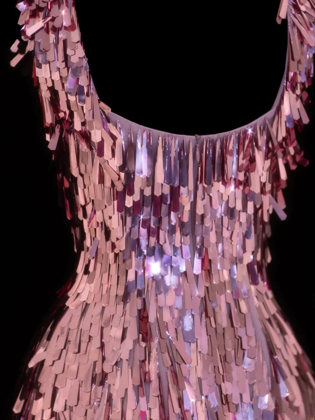 Robe de bal courte fourreau à encolure carrée, sequins roses, robe d'anniversaire pour les 16 ans, robe de soirée, robe de cocktail SA090