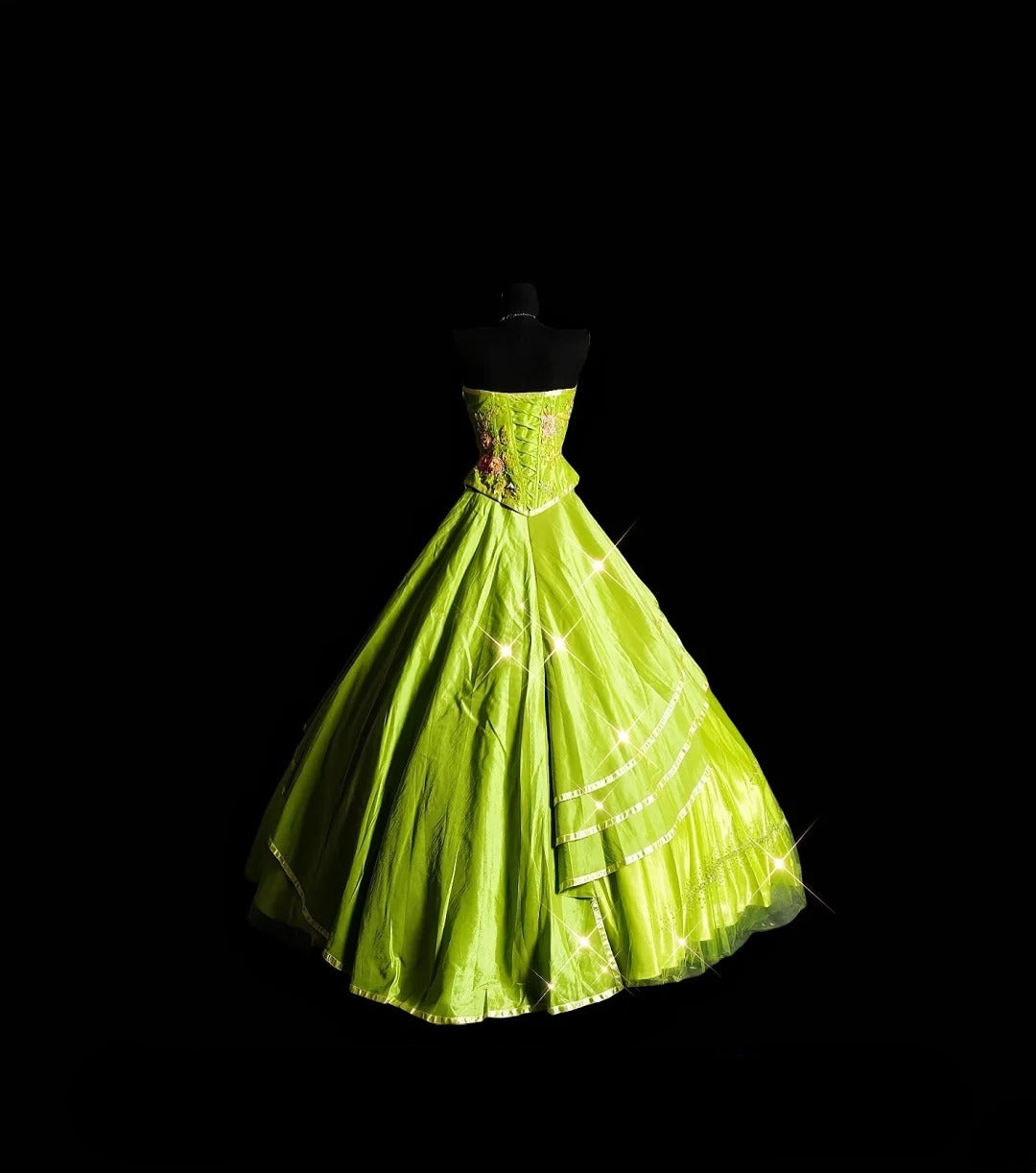 Princess Ball Gown Strapless Olive Green Long Quinceañera Dress Moda 2000 15 Quinceanera Dresses Ideas Sweet 16 Outfit RB7080