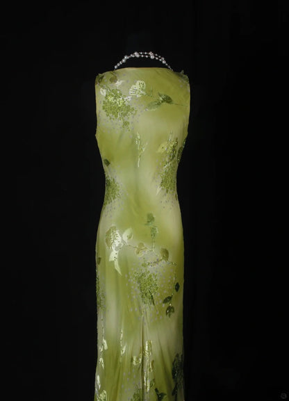 Cocktailkleid für Damen, Etuikleid mit V-Ausschnitt, floraler Spitze, grün, schmal geschnitten, lang, für Abschlussfeier, Ballkleid AS092
