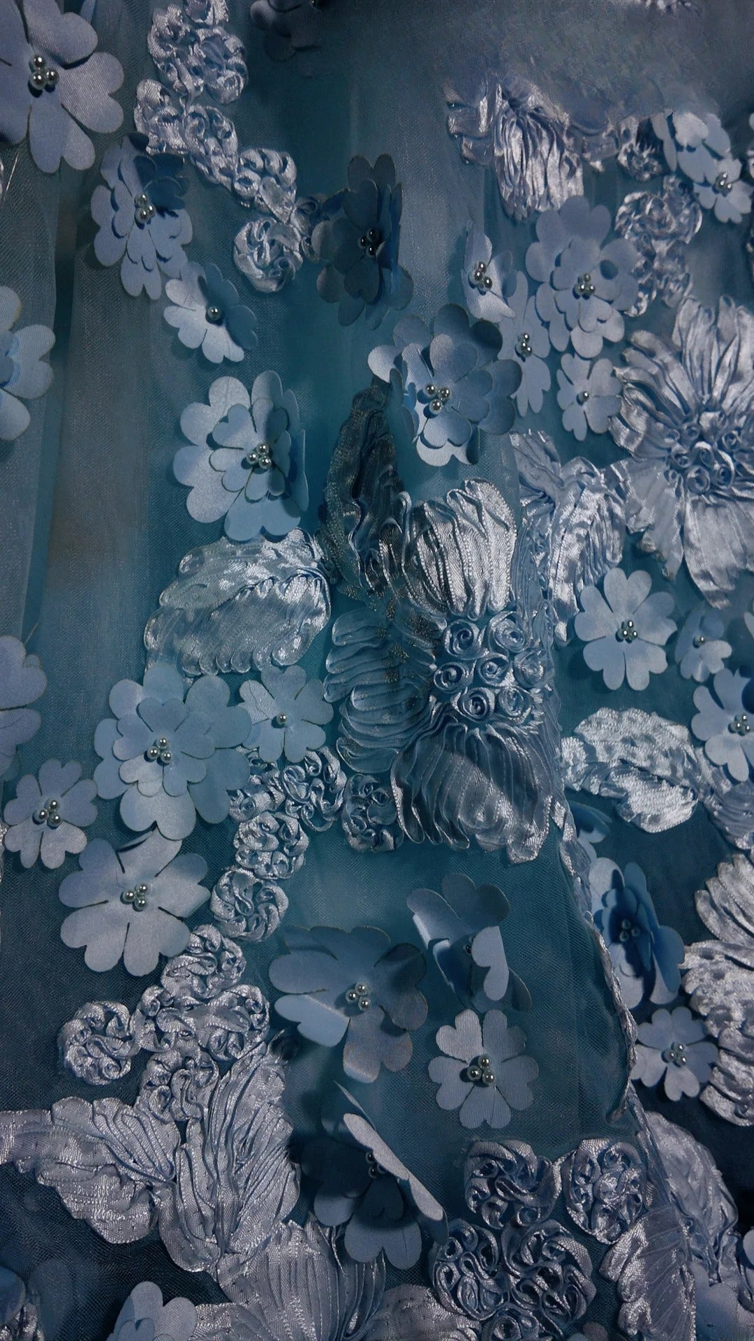 Light Blue Prom Dress A Line Sweetheart Lace With Appliques Modest Formal Party Gown RB9893