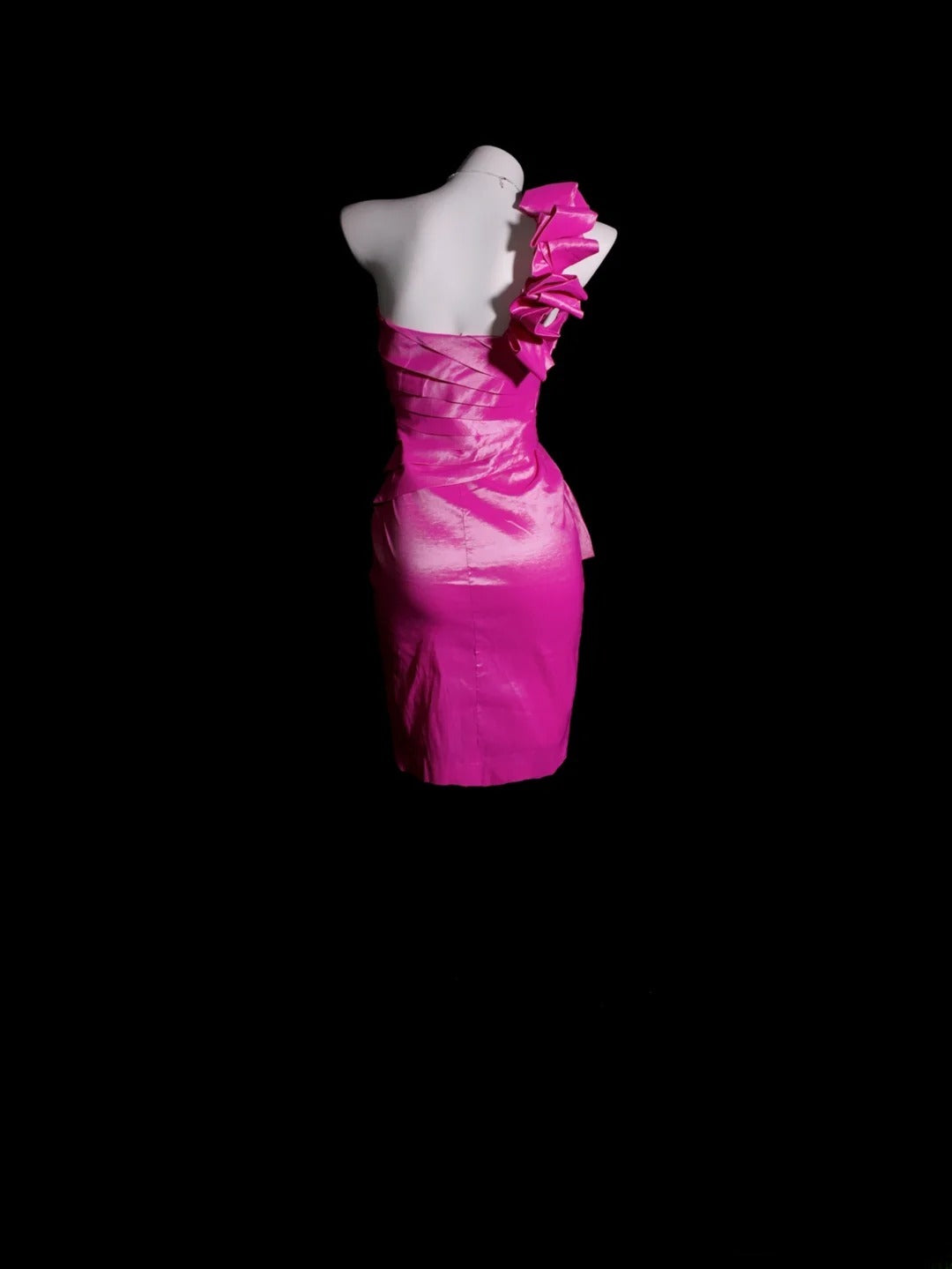 Sexy Hoco Dress Sheath One Shoulder Pink With Ruched Short Homecoming Party Dresses RB9895