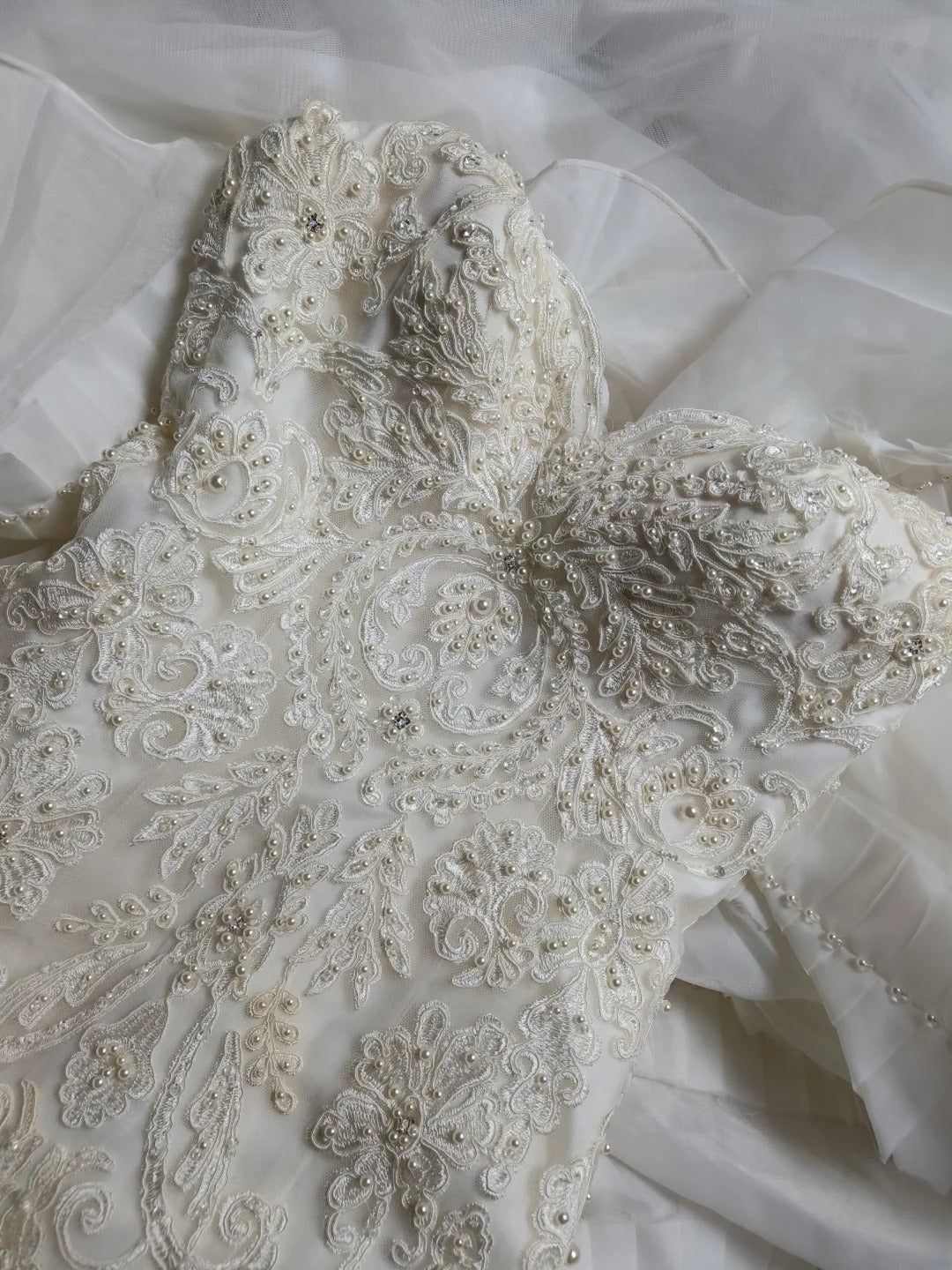 Vintage Mermaid Sweetheart 70s With Beading Lace Long Autumn Winter Bridal Dress Wedding Dresses RB8826