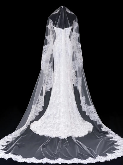 Robe de mariée intemporelle, robe sirène romantique décolletée cœur en dentelle blanche, tailles petites et grandes, pour femmes SA101