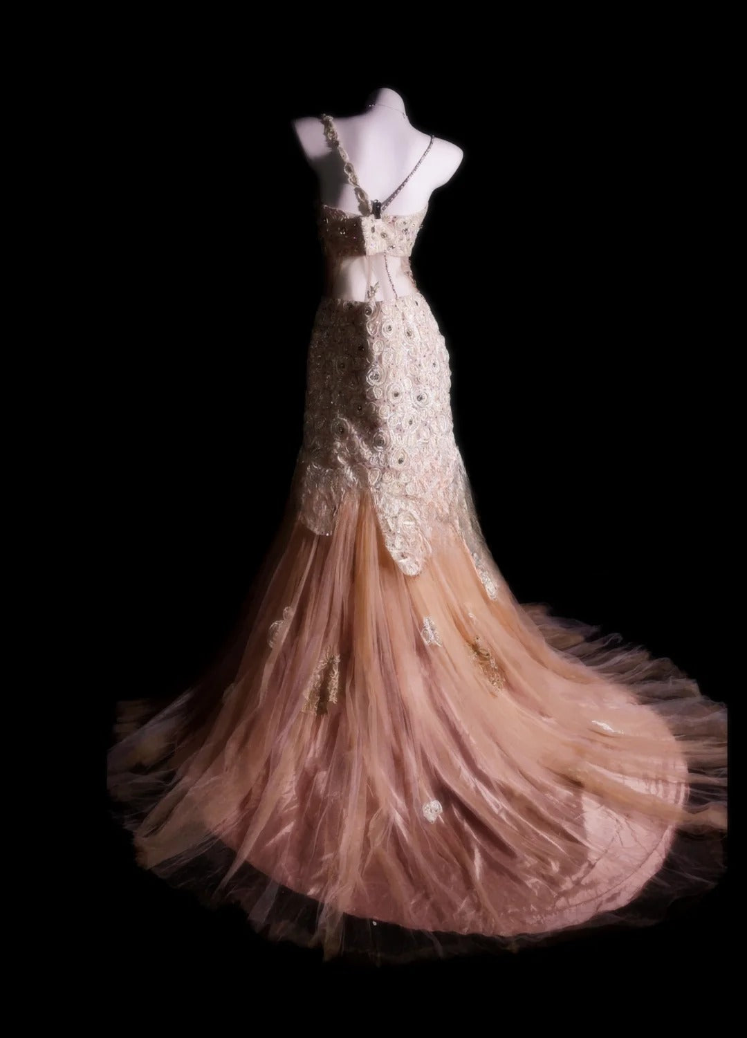 Pink Prom Dress Inspo Mermaid Spaghetti Straps Tulle With Appliques Modest Long Formal Party Gown RB9902