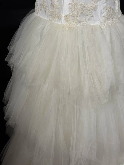 Weiße Abschlussballkleider Meerjungfrau Sweetheart Tüll Ärmellos Für Damen Lange Abendgarderobe Formelle Outfits RB3569