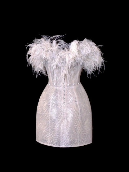 Robe de mariée élégante, coupe trapèze, bustier, sequins blancs et perles, courte, tailles petites et grandes, pour femmes SA108