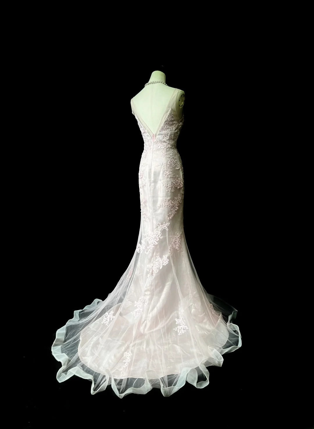 Vintage 70s Prom Dresses Mermaid Spaghetti Strap Light Blue Tulle With Lace Beading Long Party Dress Formal Outfits RB5921