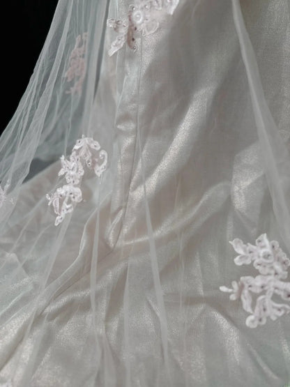 Vintage 70s Prom Dresses Mermaid Spaghetti Strap Light Blue Tulle With Lace Beading Long Party Dress Formal Outfits RB5921