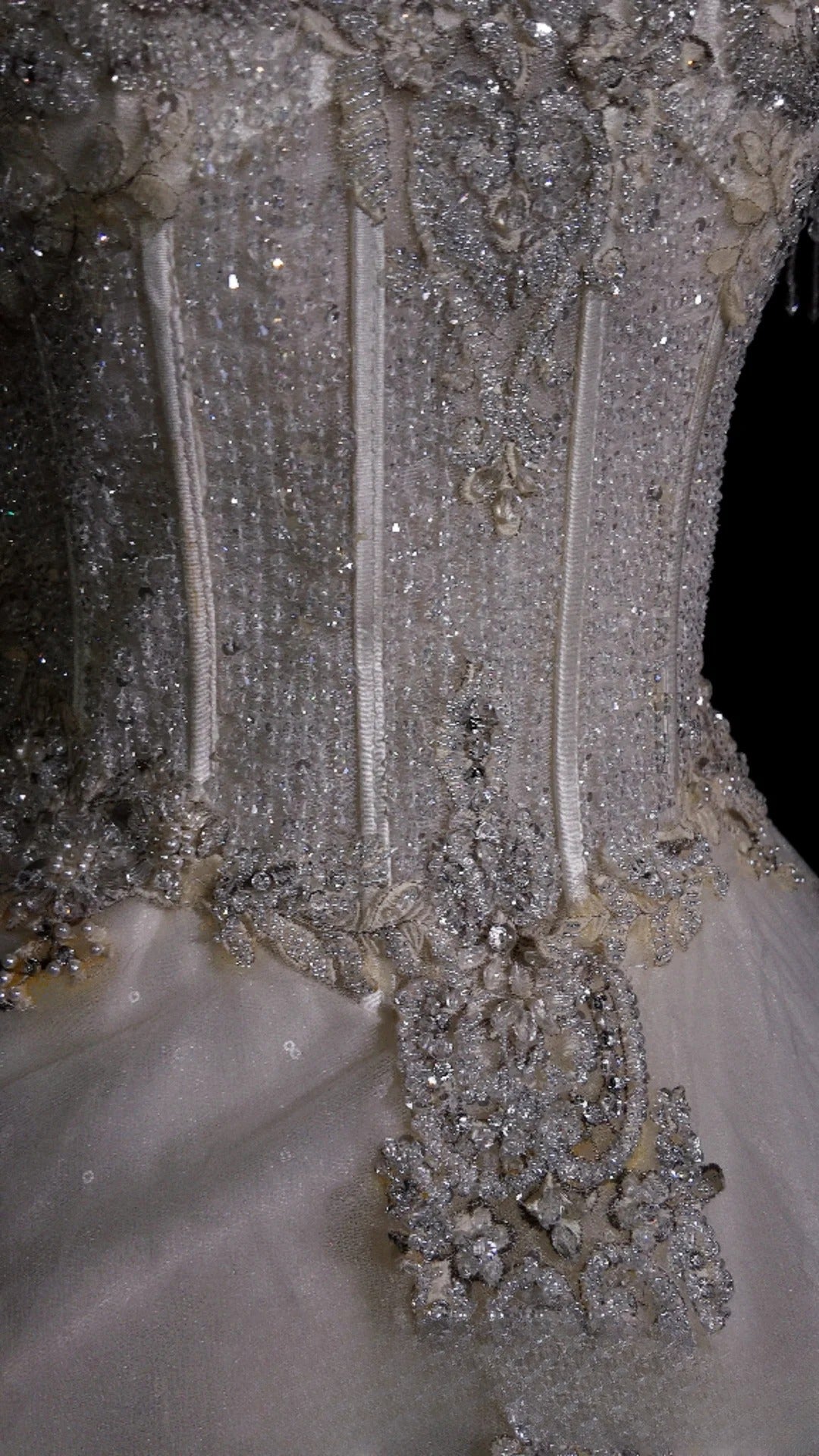 Vintage Wedding Dress Ball Gown Off Shoulder Tulle Lace White With Sleeves Bridal Gown for Big Day RB9911