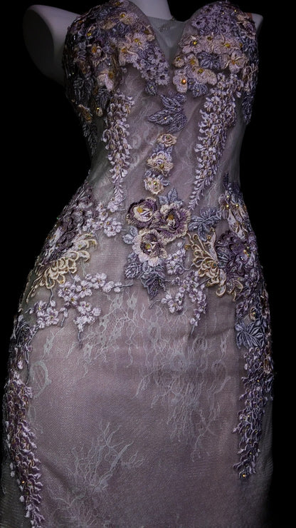 Lilac Prom Dress Inspo Mermaid Sweetheart With Appliques Modest Long Formal Party Gown RB9912