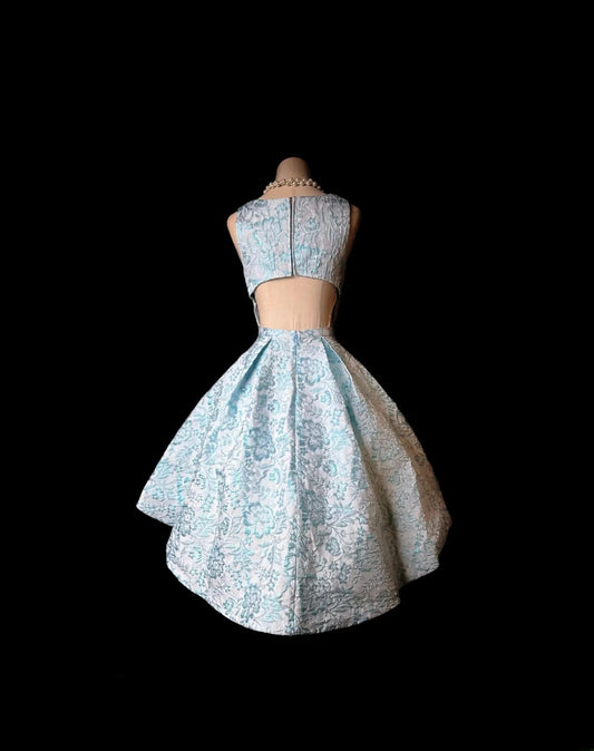 Princess Ball Gown Light Sky Blue Lace Birthday Gown Homecoming Dresses Ideas Hoco Outfits RB5929