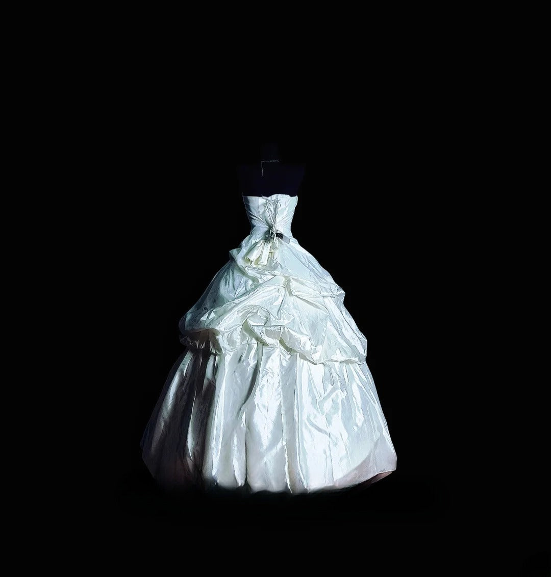 Cute Ball Gown Strapless Lace White Long Quinceañera Dress Moda 2000 15 Quinceanera Dresses Ideas Sweet 16 Outfit RB7104