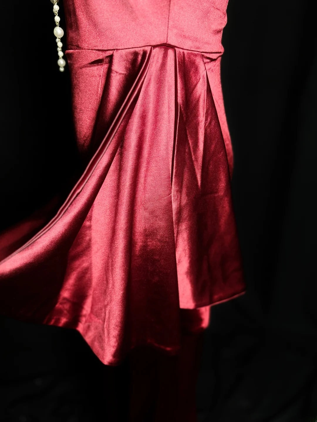 Simple Prom Dresses Mermaid Strapless Burgundy With Ruffled Long Party Dress Formal Outfits RB5931