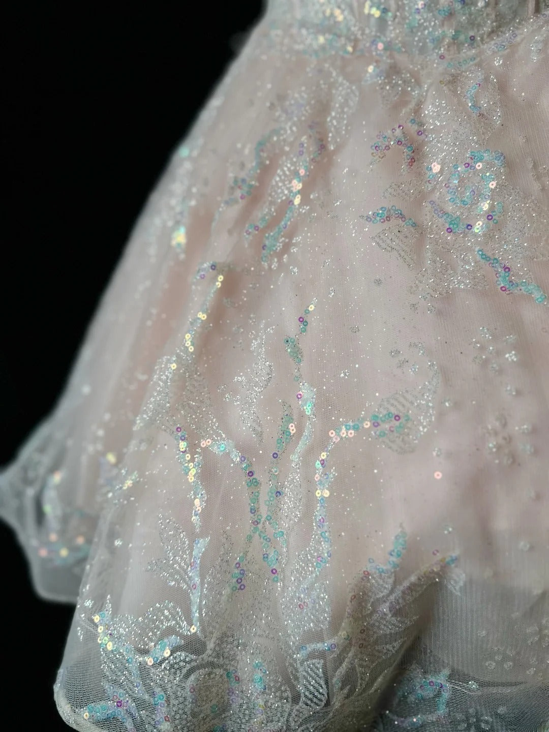 Princess Ball Gown Spaghetti Strap Pink Sequin Lace 16th Birthday Gown Homecoming Dresses Ideas Hoco Outfits RB5934