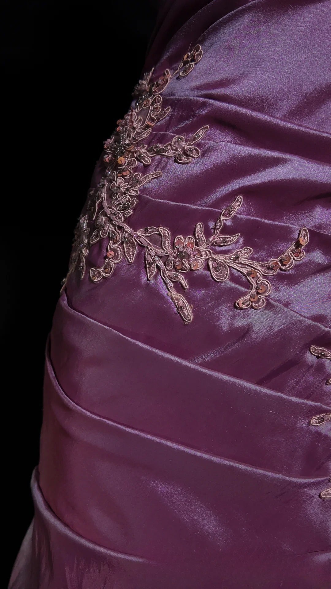 Satin Prom Dress Mermaid Sweetheart Appliques Lace Floor Length Formal Party Gown RB9923