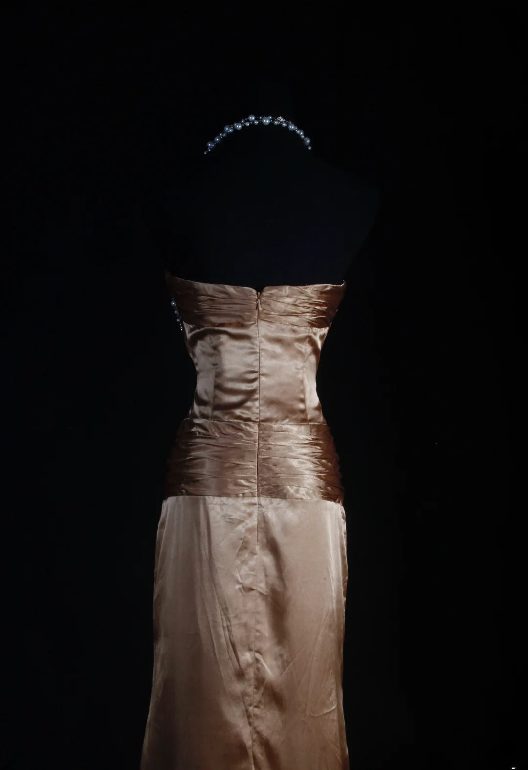 Retro Vintage 1960s Formal Sheath Sweetheart Brown Fashion With Beads Long Prom Dresses Party Formal Gowns AS128
