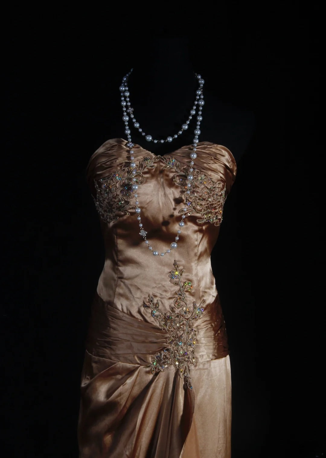Retro Vintage 1960s Formal Sheath Sweetheart Brown Fashion With Beads Long Prom Dresses Party Formal Gowns AS128
