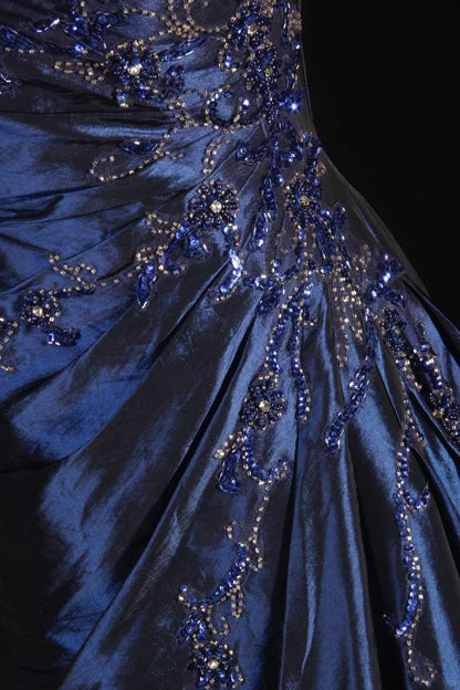 Robes de bal vintage pour femmes, robes de cocktail sans bretelles avec perles, hauts en dentelle et cape, tenues longues pour dîner de remise de diplômes, robes de bal de fin d'année AS130