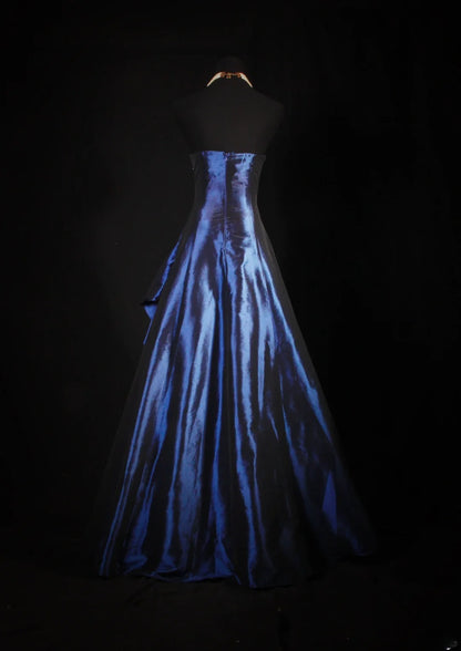 Robes de bal vintage pour femmes, robes de cocktail sans bretelles avec perles, hauts en dentelle et cape, tenues longues pour dîner de remise de diplômes, robes de bal de fin d'année AS130