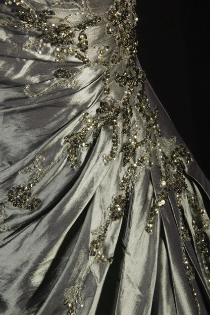 Robes de bal rétro pour femmes, robes de cocktail bustier ornées de perles et de dentelle, tenues longues années 90 pour dîner de remise de diplômes, robes de bal de fin d'année AS138