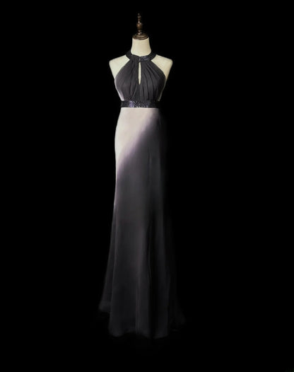 Modest Prom Dresses Mermaid High Neck Black Tie Dress With Ruffled Long Formal Outfits RB5954