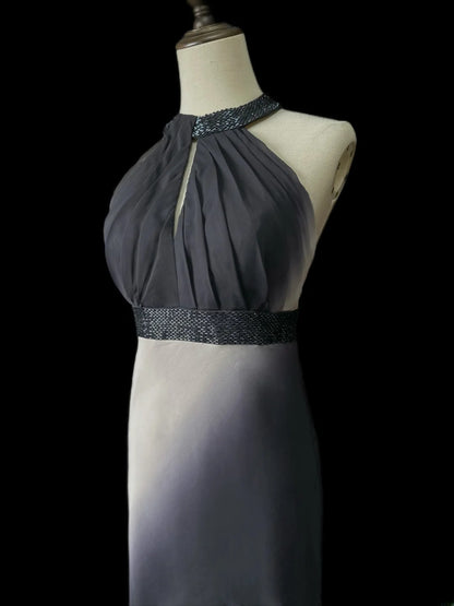 Modest Prom Dresses Mermaid High Neck Black Tie Dress With Ruffled Long Formal Outfits RB5954