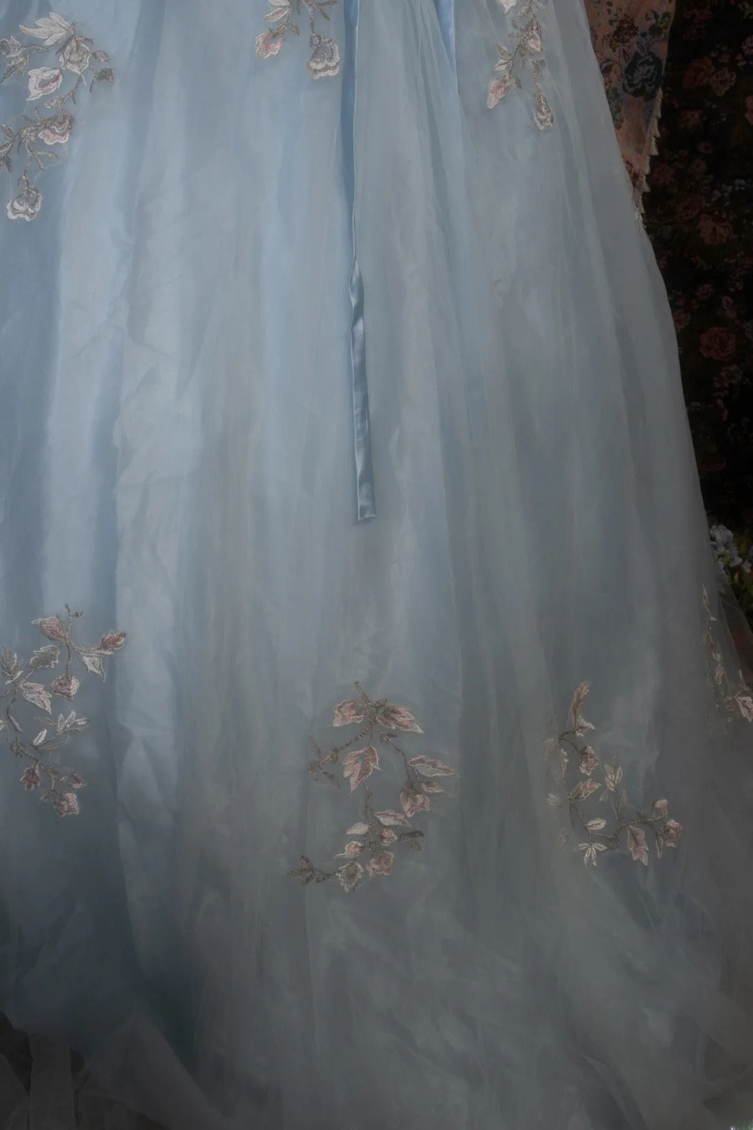Dreamy Princess Ball Gown Formal Events Off The Shoulder Light Sky Blue With Lace Quince Dress Quinceanera Dresses Birthday Outfits RB8284