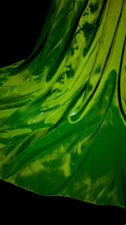 Green Prom Dress High Low Sweetheart Satin With Tiered Formal Party Gown RB9944